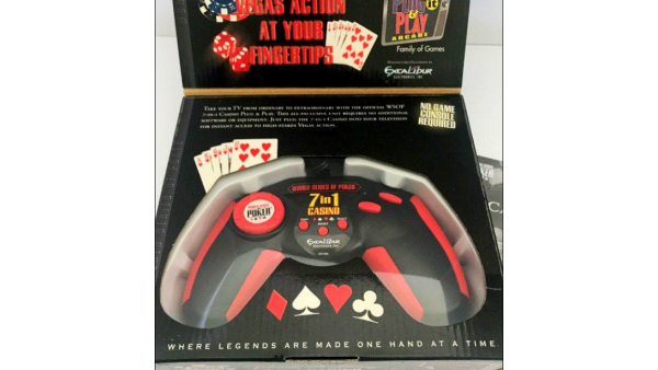 World Series Poker Plug & Play 7-en-1 Casino NEGRO JACK oficial de Poker Texas Hold Em más ruleta Blackjack Craps Slots Funny Party