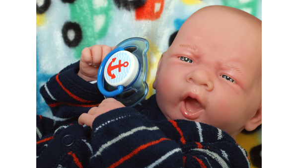 Cute and Beautiful Baby BOY Sooo Sweet 14 Inches Life Like Pacifier + Extras