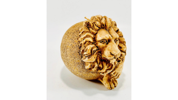 Vintage Lion Shaped Figural Wax Candle 4" Unused in excellent condition, Animal Collectible, Inspired by Nature Ornament