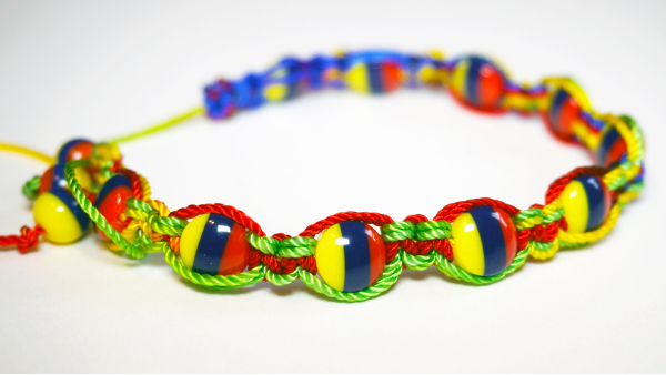 Typical Handmade Bracelet Made By Native Artisans Colombia Ecuador Venezuela