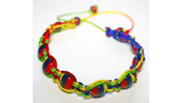 Typical Handmade Bracelet Made By Native Artisans Colombia Ecuador Venezuela