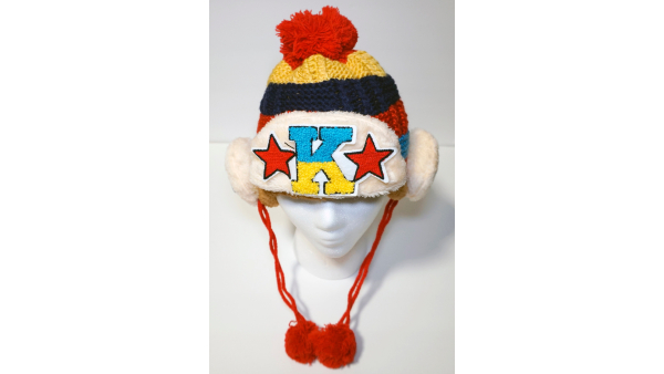 Handmade Fashionable Women Hat Stretch Wool w/Warm Ear Covers Ideal for Winter Snow Ski FITS Any Size (RED COLOR)