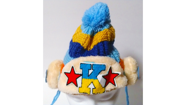 Handmade Fashionable Women Hat Stretch Wool w/Warm Ear Covers Ideal for Winter Snow Ski FITS Any Size (Light Blue)