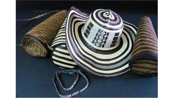 Sombrero Artesanal Colombiano Sombrero Sinuano vueltiao Caña Arrow 19 Vueltas Vueltas Sombrero Hombres Mujeres Vaquero Occidental Vaquera
