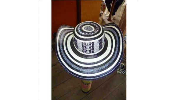 Sombrero Artesanal Colombiano Sombrero Sinuano vueltiao Caña Flecha 20 Vueltas Sombrero Hombres Mujeres Regalo Especial para Todas las Edades y Ocasiones