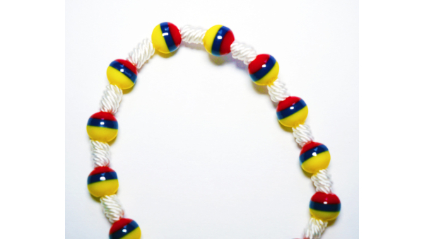 Pulsera Colombiana Hecha a Mano Con Cuentas Tricolor Abalorios Regalo para su Regalo para Hombres Brazalete Tipico Unisex Joyeria Impermeable