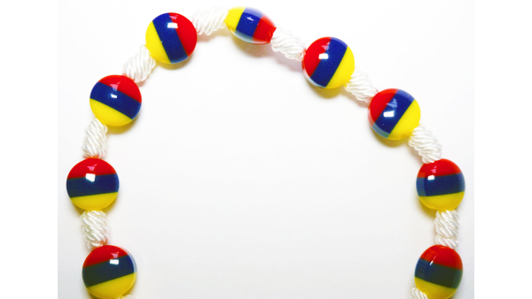 Pulsera Colombiana Hecha a Mano Con Cuentas Tricolor Abalorios Regalo para su Regalo para Hombres Brazalete Tipico Unisex Joyeria Impermeable