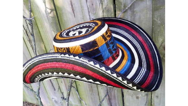 Sombrero de color colombiano hecho a mano Sombrero Sinuano vueltiao Caña Arrow 19 Laps Vueltas Sombrero Hombres Mujeres Regalo especial Sombrero tradicional occidental