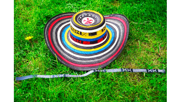 Sombrero de color colombiano hecho a mano Sombrero Sinuano vueltiao Caña Arrow 19 Laps Vueltas Sombrero Hombres Mujeres Regalo especial Sombrero tradicional occidental