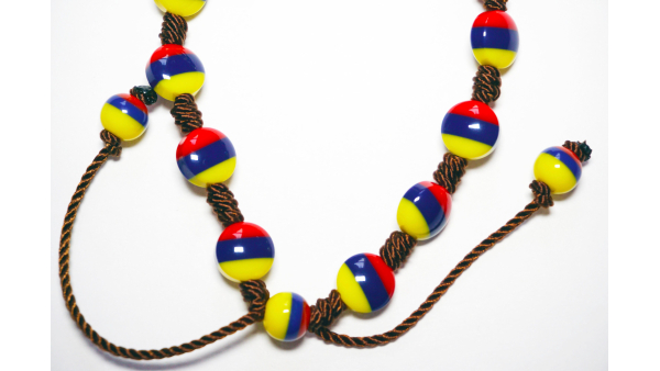 Pulsera cuentas tricolor hecho a mano hecho a mano abalorios regalo para su regalo para los hombres colombianos brazalete Tipico Unisex Joyeria impermeable