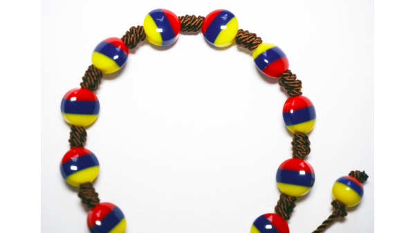 Pulsera cuentas tricolor hecho a mano hecho a mano abalorios regalo para su regalo para los hombres colombianos brazalete Tipico Unisex Joyeria impermeable
