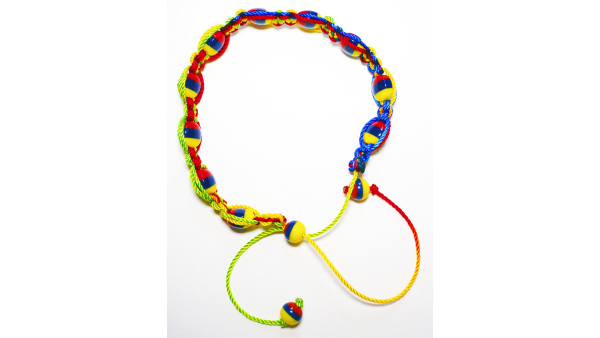 Pulsera hecha a mano con cuentas tricolor hecho a mano abalorios regalo para su regalo para los hombres colombianos brazalete Tipico Unisex Joyeria impermeable