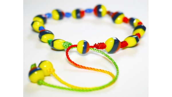 Pulsera cuentas tricolor hecho a mano hecho a mano abalorios regalo para su regalo para los hombres colombianos brazalete Tipico Unisex Joyeria impermeable