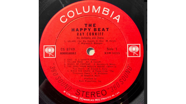 Ray Conniff His Orchestra And Chorus –The Happy Beat Vintage Antique Vinyl LP 1963, Género Jazz, Pop, Estilo Big Band