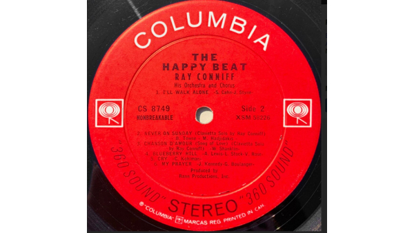 Ray Conniff His Orchestra And Chorus –The Happy Beat Vintage Antique Vinyl LP 1963, Género Jazz, Pop, Estilo Big Band