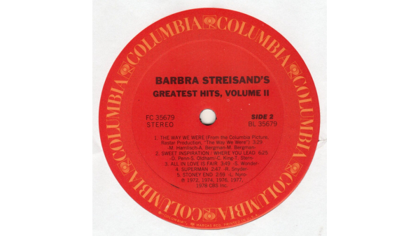 Barbra Streisand's Greatest Hits Volumen 2, Vinilo, Álbum LP 1978, Pop Rock, Easy Listening, Balada, Musical, Banda sonora Vintage Antique