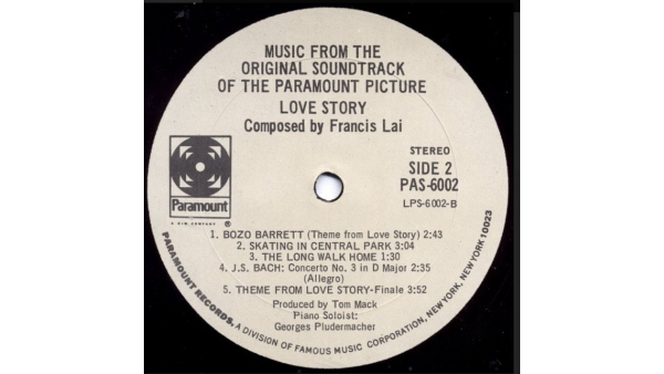 Francis Lai Love Story Música de la banda sonora original Vintage LP 1970 Jazz Escenario y pantalla Fácil de escuchar