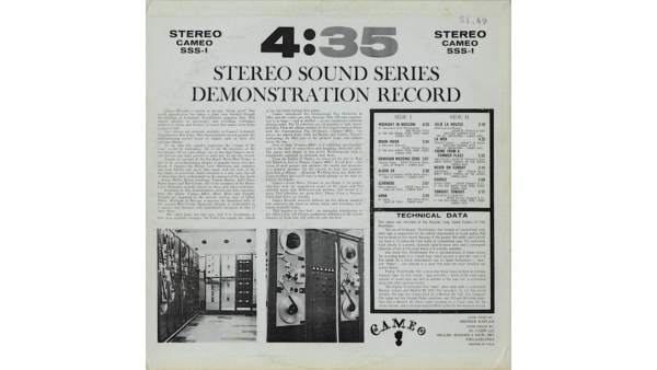 Varios 4:35 Serie de sonido estéreo Grabación de demostración Género Jazz Classical LP 1962 Compilación Sampler Stereo