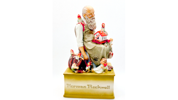 Vintage Schmid Exclusive 1979 Norman Rockwell Music Box Excelente estado, Beautiful Piece Collector, Como nuevo, Edición especial, Efecto 3D