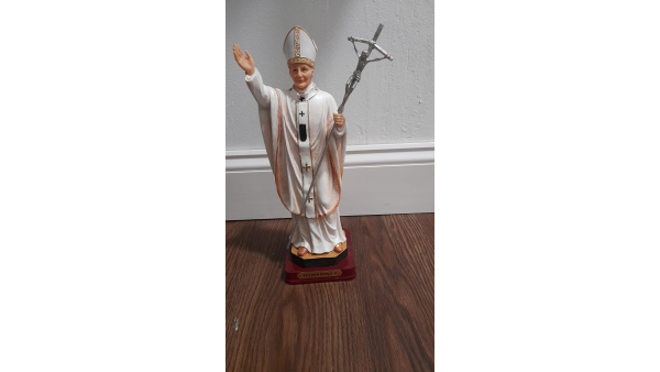 San Juan Pablo II 13 pulgadas Karol Józef Wojtyla Papa Peregrino Católico La gran imagen para capilla hogar o Iglesia Influyente Papa Polaco