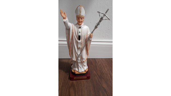 San Juan Pablo II 13 pulgadas Karol Józef Wojtyla Papa Peregrino Católico La gran imagen para capilla hogar o Iglesia Influyente Papa Polaco