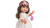 15-inch Small Full Body Baby Doll Washable Long Brown Hair All Vinyl Posable Realistic Fashion Doll Come with Cute Accessories