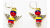 Colombiana hecha a mano pendientes angel cuentas tricolor hecho a mano abalorios regalo para su regalo para los hombres Aretes Tipico Unisex Joyeria impermeable