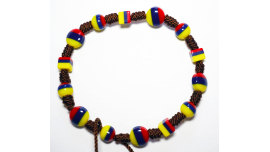 Colombiana hecha a mano mezcla pulsera con cuentas tricolor hecho a mano abalorios regalo para su regalo para los hombres Brazalete Tipico Unisex Joyeria impermeable
