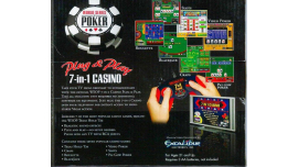 World Series Poker Plug & Play 7-en-1 Casino NEGRO JACK oficial de Poker Texas Hold Em más ruleta Blackjack Craps Slots Funny Party