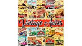 Retro Vintage Cars Collection imágenes y diseños (Posters-Logos-Plates-Affiches )