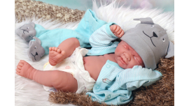 Reborn Baby Boy Crying Doll 15" inches Preemie Newborn w/ Accessories Anatomically Correct Berenguer Real Soft Vinyl Skin Alive Life Like