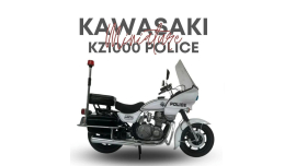 Vintage City Force Toy Kawasaki 1000 Police MOTORCYCLE 1990 without Box Great For Collectors custom Miniature Motor KZ1000  Classic Model