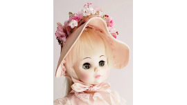 Vintage Antique Madame Alexander RENOIR 13" Portrait Children 1972-86 Doll No. 1578 w/ Kaiser Doll Stand, does not contain box