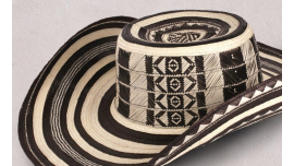 Sombrero vueltiao, sombrero colombiano, sombrero hecho a mano, sombrero de flecha de caña, 19 vueltas, sombrero de 20 vueltas, sombrero tradicional, sombrero para el sol, diseñado por indígenas colombianos