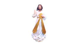 16 pulgadas Divine Mercy Wall Sculpture Jesus Colgante resina top on the cloud, Escultura de Jesus de Pared 16" De la Divina Misericordia Resina