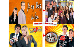 Super Combo 4 Novelas: Yo Soy Betty La Fea + Ecomoda + La Hija Del Mariachi + Hasta Q la Plata Telenovelas Colombianas Colombian TV Series