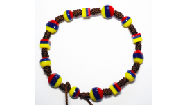 Colombiana hecha a mano mezcla pulsera con cuentas tricolor hecho a mano abalorios regalo para su regalo para los hombres Brazalete Tipico Unisex Joyeria impermeable