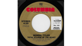 Bonnie Tyler – Total Eclipse Of The Heart / Straight From The Heart Vinilo, 7, 45 RPM, Reedición, Mini Vinilo 1983 Estilo Synth-Pop, Vintage