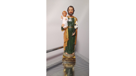 San Jose Glorioso Patriarca Antique Stytle 13 Inch Venerated in Roman Catholic Church, En La Iglesia Catolica José de Nazareth Miracles
