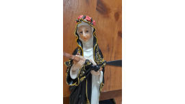 Santa Teresa del Niño Jesús y de la Santa Faz Antique Stytle 13 Inch Venerated in Roman Catholic Church, Muy Venerada En La Iglesia Catolica