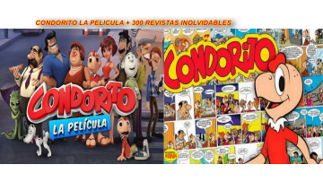C o n d o r i t o Coleccion DVD Inolvidable De COMICS 300 Revistas + C o n d o r i t o La Pelicula