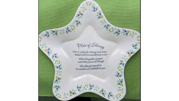 Pfaltzgraff Winterberry Estrella en forma de estrella Compartir plato Hermosa pieza Navidad