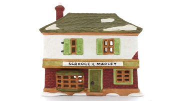 Vintage Department 56 Scrooge & Marley Counting House/dickens Village Collection Holidays, luces y bombillas incluidas.